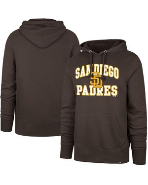 '47 San Diego Padres Velocity Headline Pullover Hoodie Sweatshirt - Black