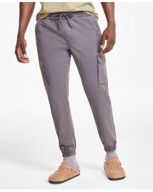 Sun & Stone Sun + Stone Garment-dyed Cargo jogger Pants - Gray