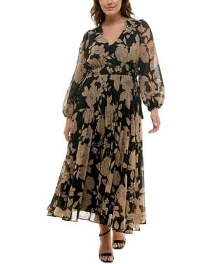 Taylor Plus Size Printed Maxi Dress - Multicolor