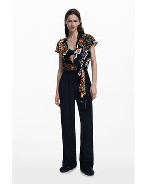 Desigual Jumpsuit Designed By Mr. Christian Lacroix - Blue
