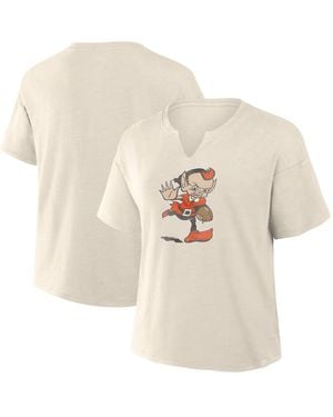 Fanatics Cleveland Browns Trick Play Slub Boxy T-shirt - White
