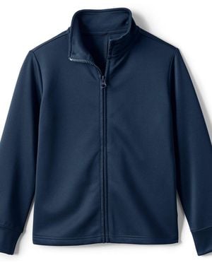 Lands' End Kids Active Performance Full Zip Jacket - Blue