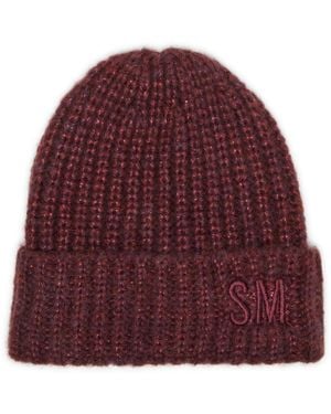 Steve Madden Marled Knit Beanie - Red