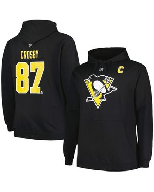 Profile Sidney Crosby Pittsburgh Penguins Big And Tall Name And Number Pullover Hoodie - Black