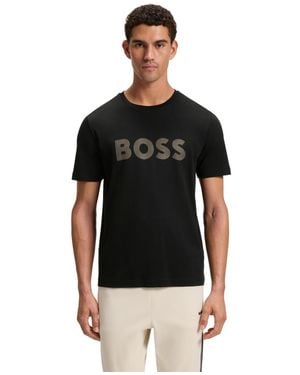BOSS Boss By Pima-cotton T-shirt - Black