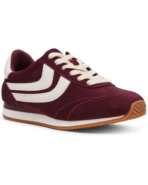 Dolce Vita Hype Round-toe Lace-up Sneakers - Red