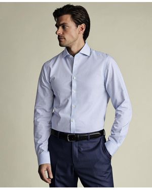 Charles Tyrwhitt Non-iron Check Dress Shirt - Blue