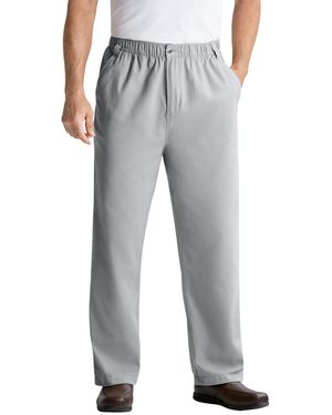 Kingsize Big & Tall Knockarounds Full-elastic Waist Pants - Gray