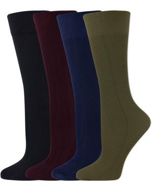 Ralph Lauren 4-pack Mesh Sheer Trouser Socks - Blue