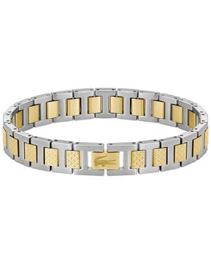 Lacoste Metropole Stainless Steel Metal Link Bracelet - Metallic