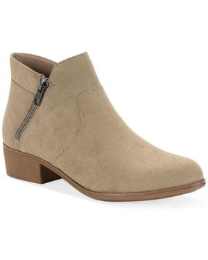 Style & Co. Ameliaa Block Heel Booties - Natural