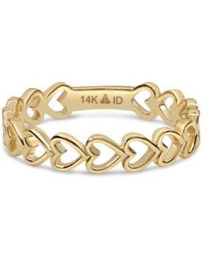 DEVATA Sweet Heart Ring In 14k Size 8 Approx. 1.8 Grams. - Metallic