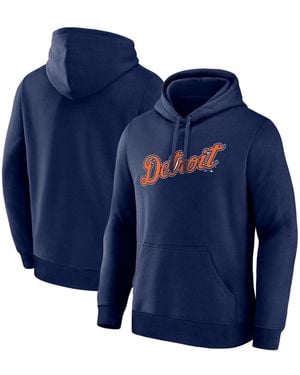 LOGO ATHLETIC Detroit Tigers Wordmark Hoodie - Blue
