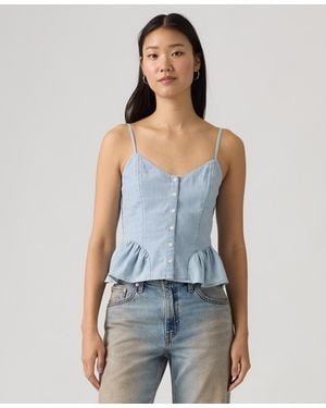 Levi's Monet Floral Sleeveless Blouse - Blue