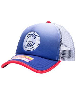 Fan Ink Paris Saint-germain Destiny Trucker Adjustable Hat - Blue