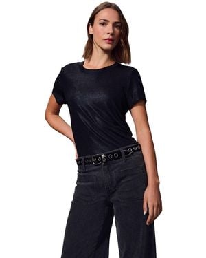 Sanctuary Shine Short-sleeve Crewneck T-shirt - Blue