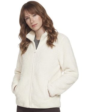 Skechers Oversized Sherpa Jacket - White