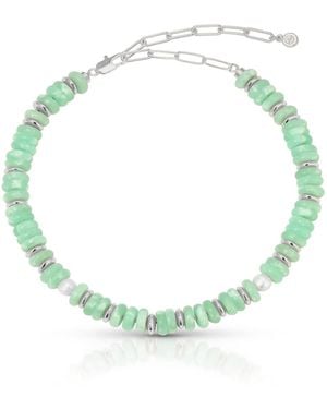 Ettika Saint Tropez Choker Necklace - Green