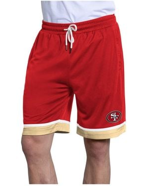 Starter Scarlet San Francisco 49ers Power Play Mesh Shorts - Red