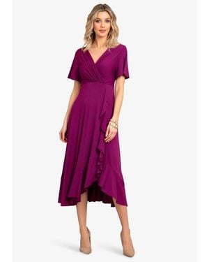Alie Street London Waterfall Dress - Purple
