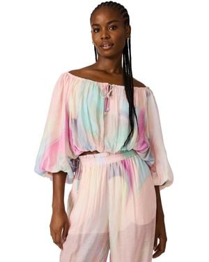 Steve Madden Off-the-shoulder Top - Pink