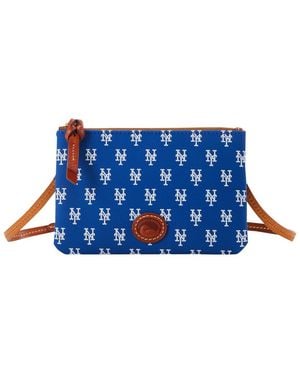 Dooney & Bourke New York Mets Top Zip Crossbody Purse - Blue