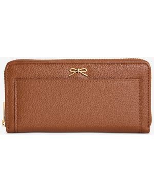 On 34th Angii Solid Zip-around Wallet - Brown