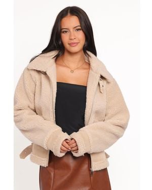 Petal & Pup Winslow Fleece Coats - Natural