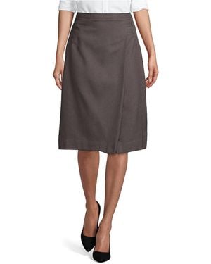Lands' End School Uniform Solid A-line Skirt Below The Knee - Black
