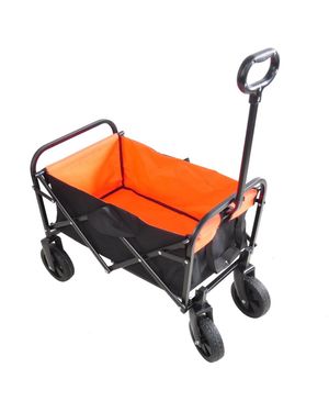 Mountaintop Folding Wagon Garden Shopping Beach Cart - Orange