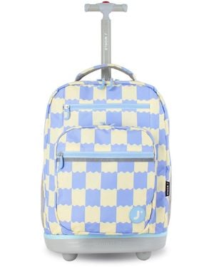 J World Sundance Laptop 20" Rolling Backpack - Blue
