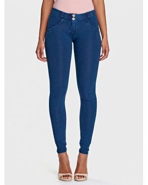 Freddy Mid-rise Sculpting Denim Skinny Jeans - Blue