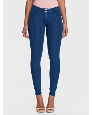 Freddy Mid-rise Sculpting Denim Skinny Jeans - Blue
