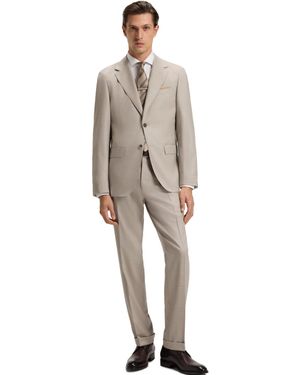 BOSS Boss By 2-piece Virgin Wool Regular-fit Suit - Natural