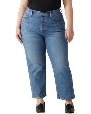 Levi's Plus Size Wedgie High-rise Straight Jeans - Blue
