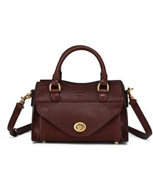 Old Trend Lockwood Small Satchel Bag - Brown