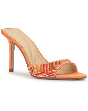 Jessica Simpson Dravie Beaded Stiletto Sandals - Pink