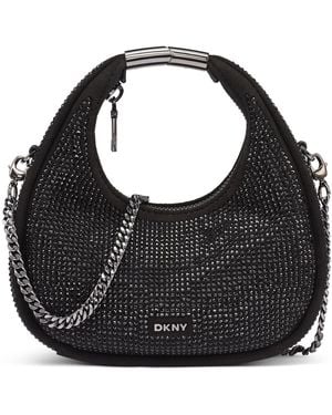 DKNY Margot Mini Embellished Crossbody Handbag - Black