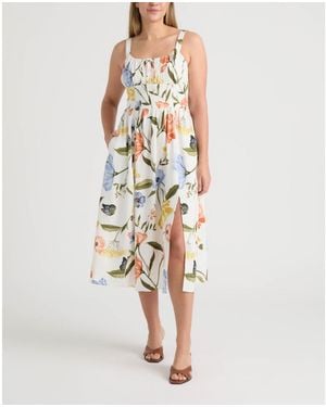 Ellen Tracy Sleeveless Maxi Dress - White