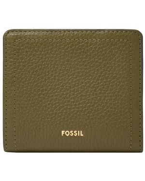 Fossil Logan Leather Small Bifold Wallet - Red
