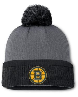 Fanatics Boston Bruins Cuffed Knit Hat - Gray