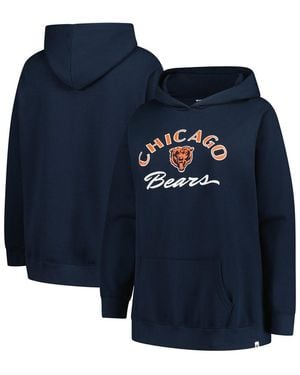 '47 Chicago Bears Plus Size Whirlwind Naomi Hoodie - Blue