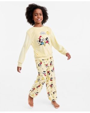 Disney | Macy's | Boys' And Girls' 5-14 Long-sleeve Top And Pajama sweatpants - Metallic