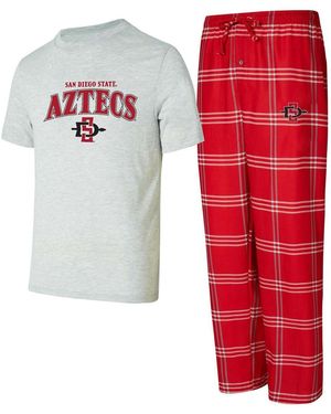 Concepts Sport San Diego State Aztecs T-shirt Pants Sleep Set - Red