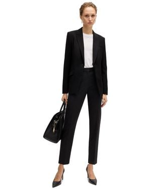BOSS Boss By Slit Cuff Regular-fit Jacket - Black
