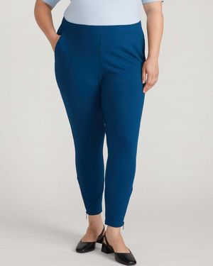 UNIVERSAL STANDARD Plus Size Moro Pocket Signature Ponte Pants - Blue