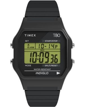Timex Quartz Digital T80 Stainless Steel Watch 34mm - Gray
