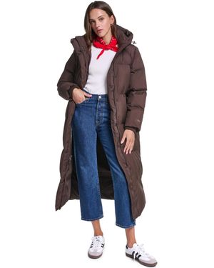 Levi's Extra Long Quilted Parka - Blue