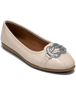Aerosoles Big Bet Ballet Flats - White