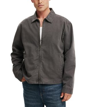 Cotton On Harrington Shirt Jacket - Gray